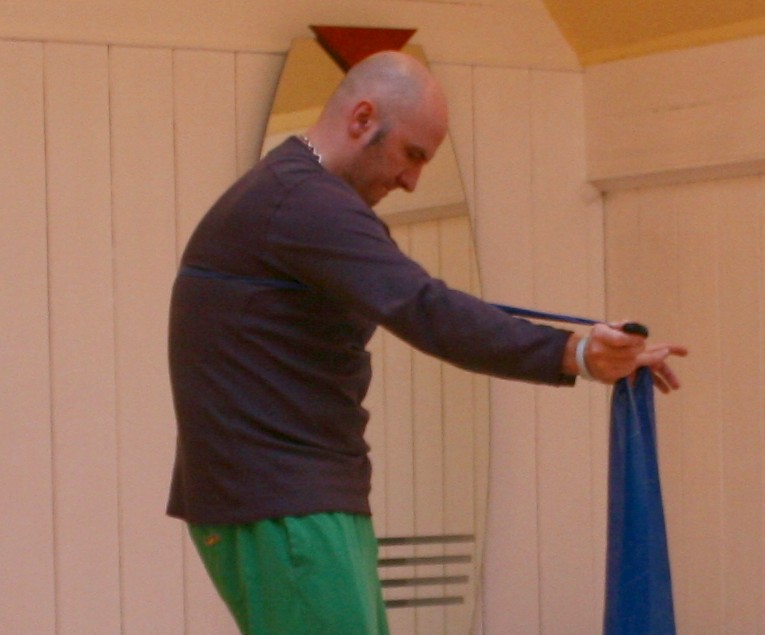 Franklin Method Theraband Chest Exercise